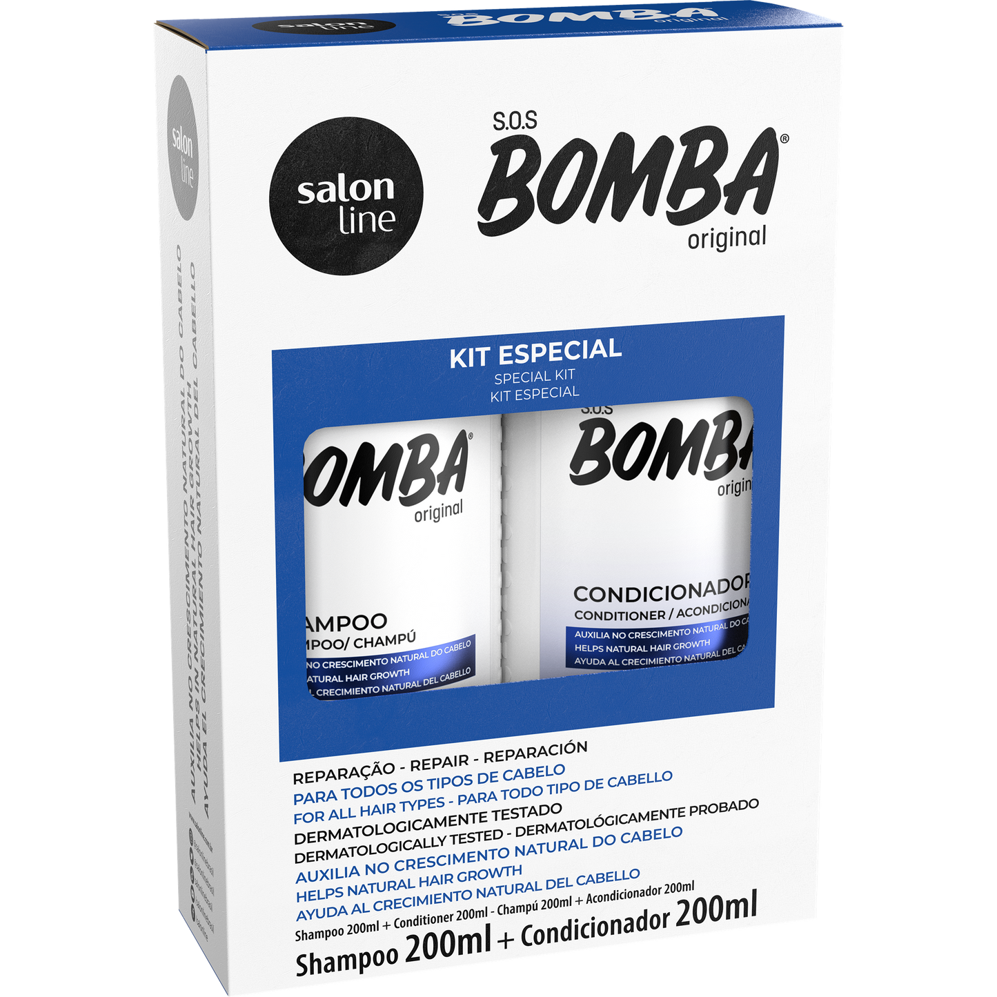 SalonLine Kit Sh. and Cond. Original Pump 200ml