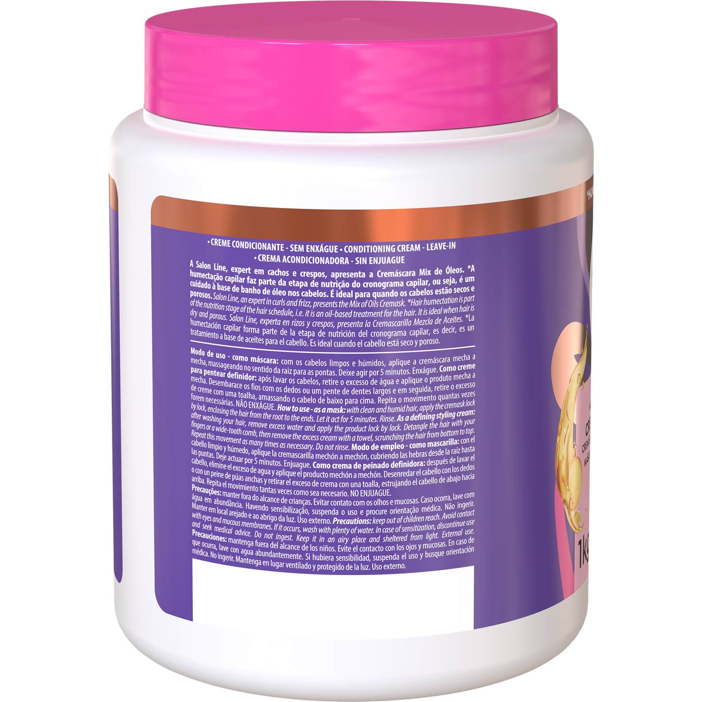 Salon Line 2-in-1 Sos Cachos Super Oils Cream Mask 1kg