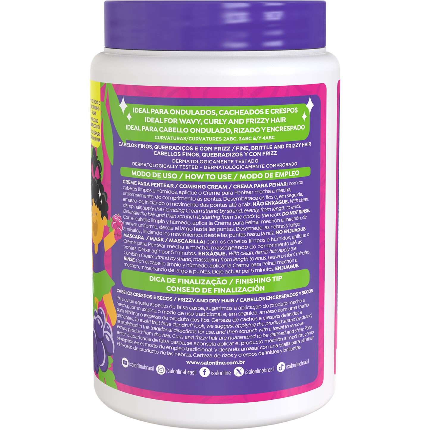 Grape Kids Shiny Curls Combing Cream 1kg