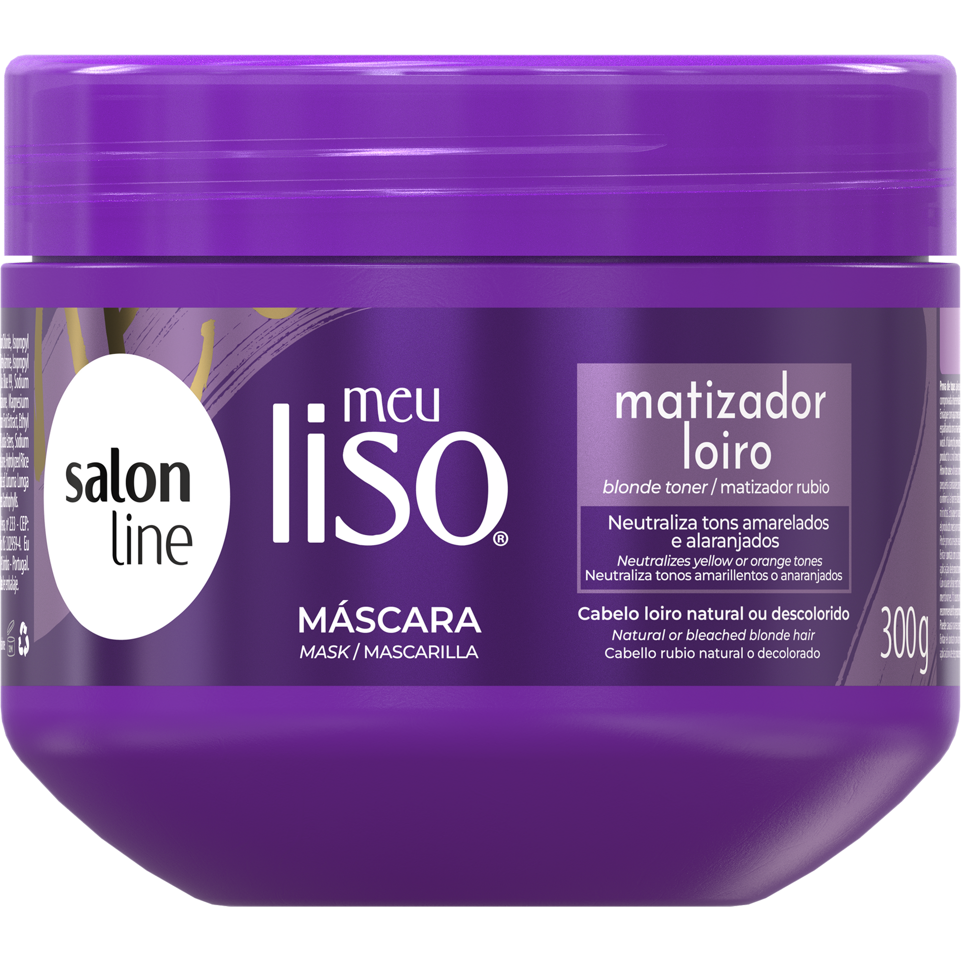 Máscara Meu Liso Matizadora Loiro Salon Line 300g