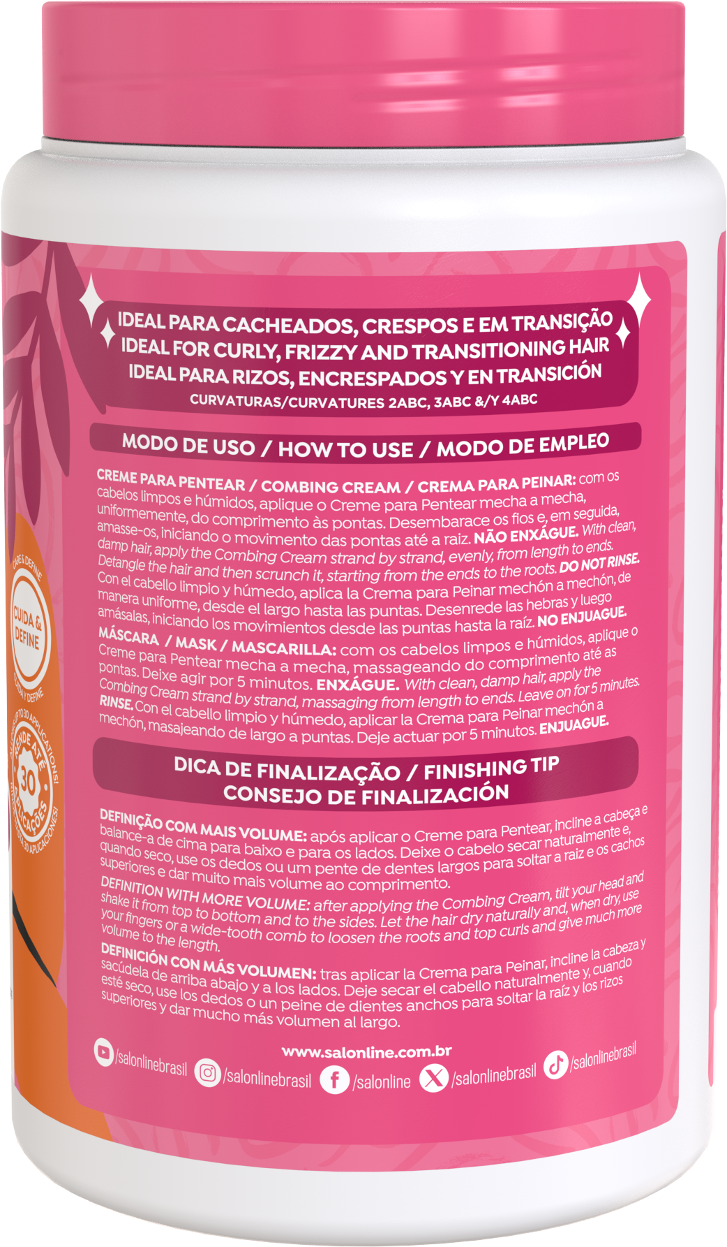 Salon Line  Creme Definição Volumosa 1Kg