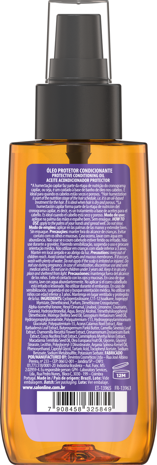 Salon Line SOS Óleo Nutrição Extraordinária Mix Óleos 100ml