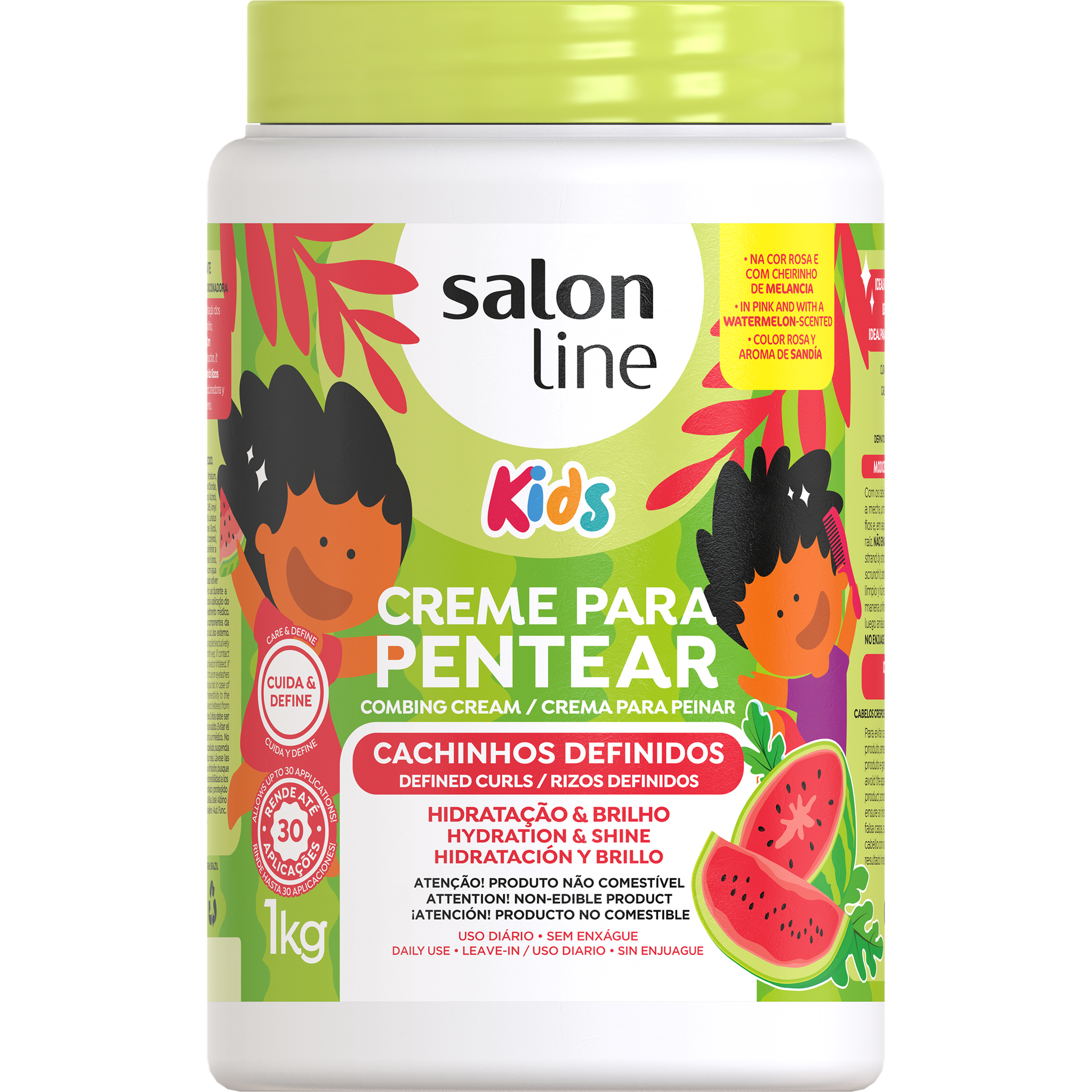 Salon Line Creme de Pentear Melancia Cachos Definidos 1Kg