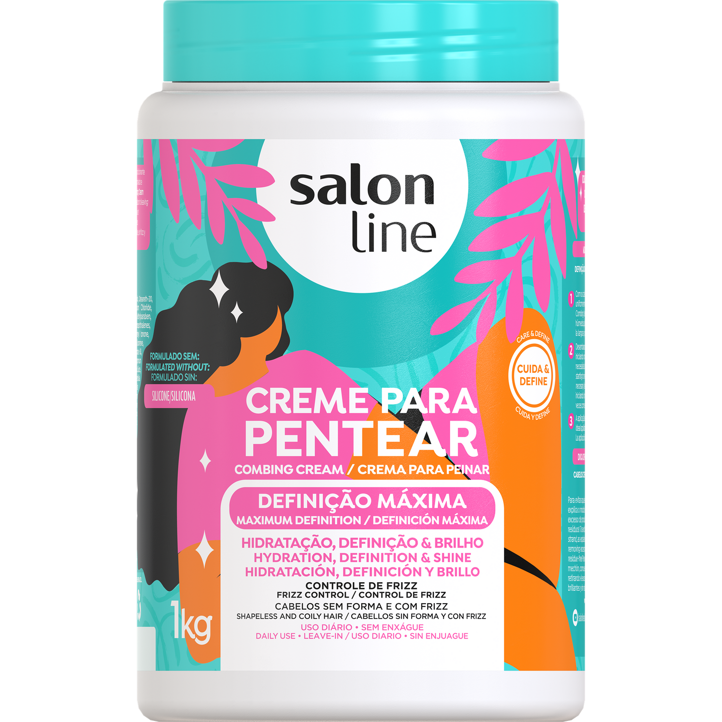 Salon Line Creme de Pentear Definição Máxima 1kg – Armazém da Cosmética