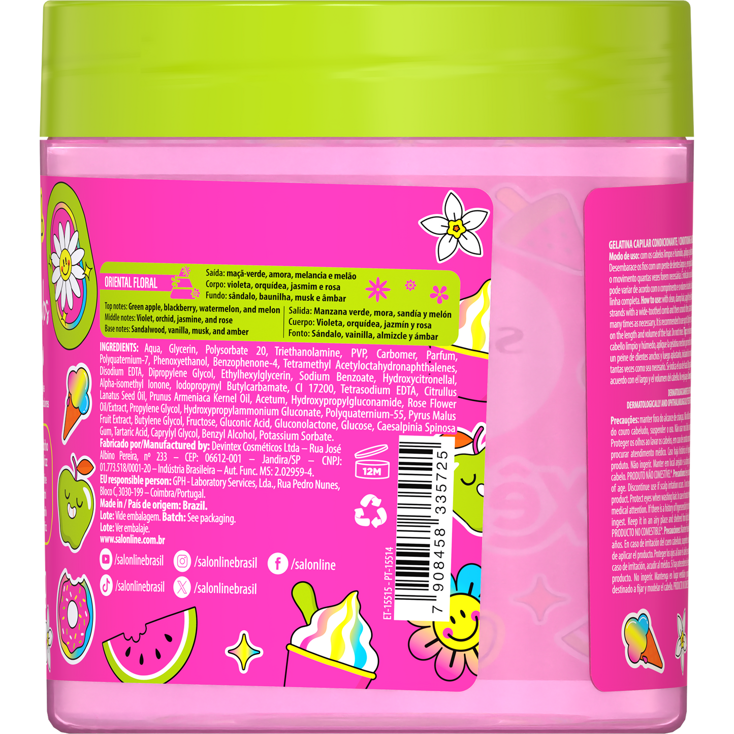 Salon Line Gelatina Xêrosa 500g
