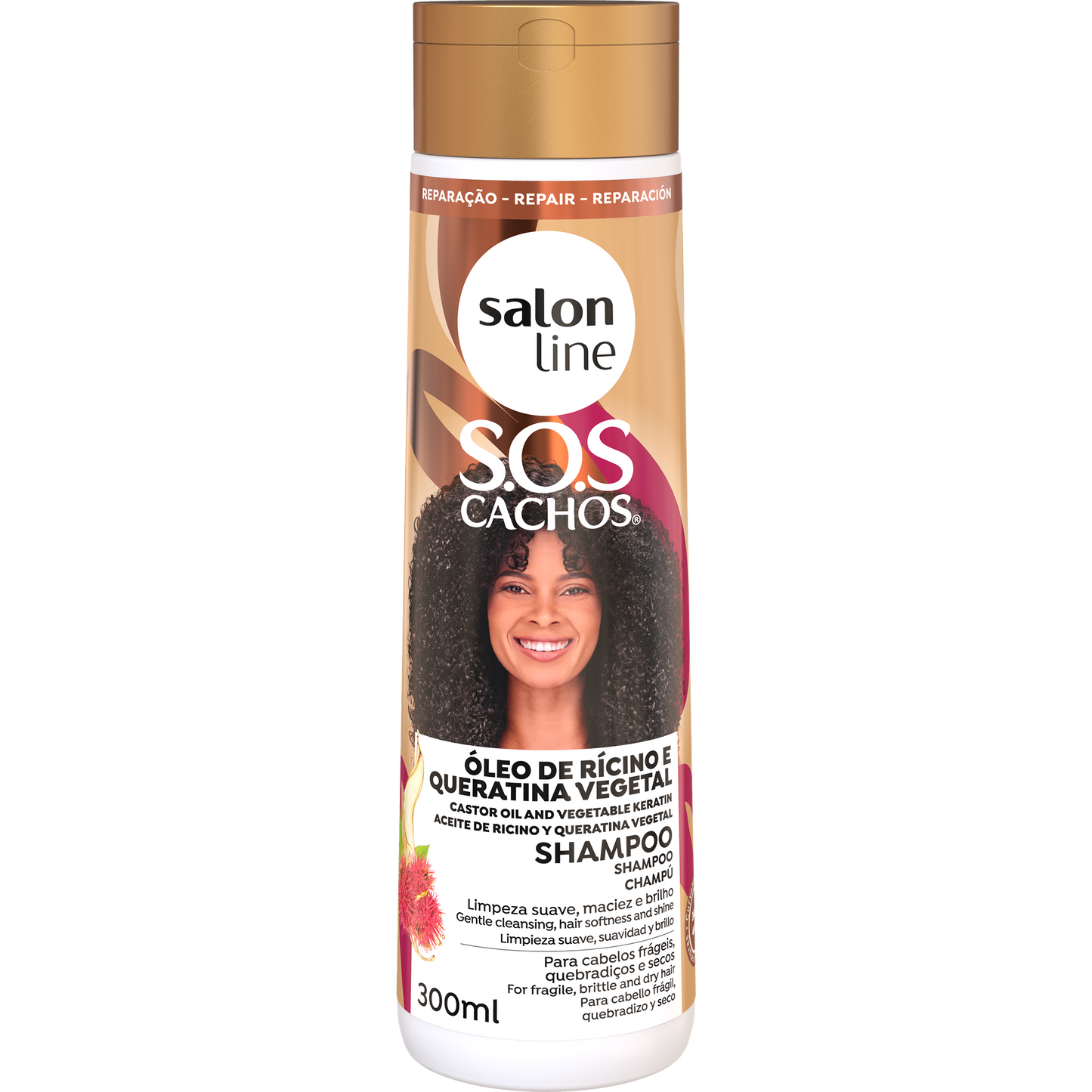 SalonLine SOS Castor Oil and Keratin Shampoo 300ml