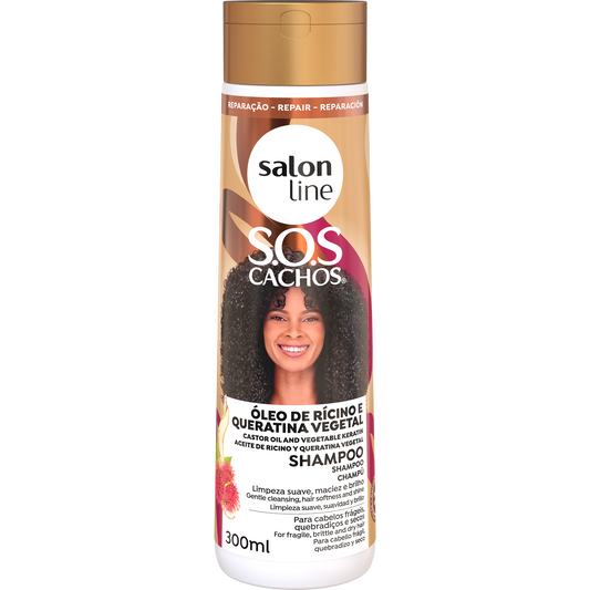 SalonLine SOS Castor Oil and Keratin Shampoo 300ml