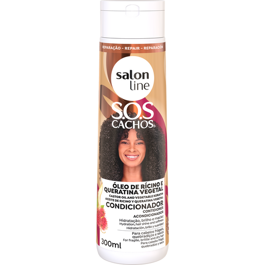 SalonLine SOS Castor Oil and Keratin Conditioner 300ml