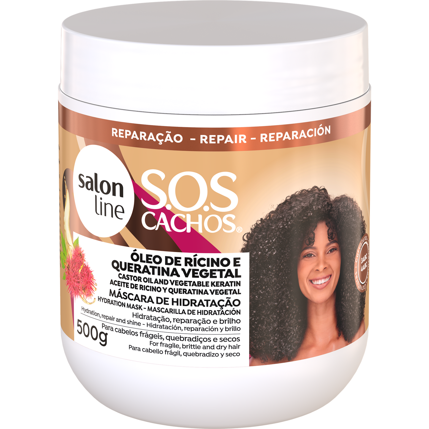 SalonLine SOS Castor Oil and Keratin Mask 500ml