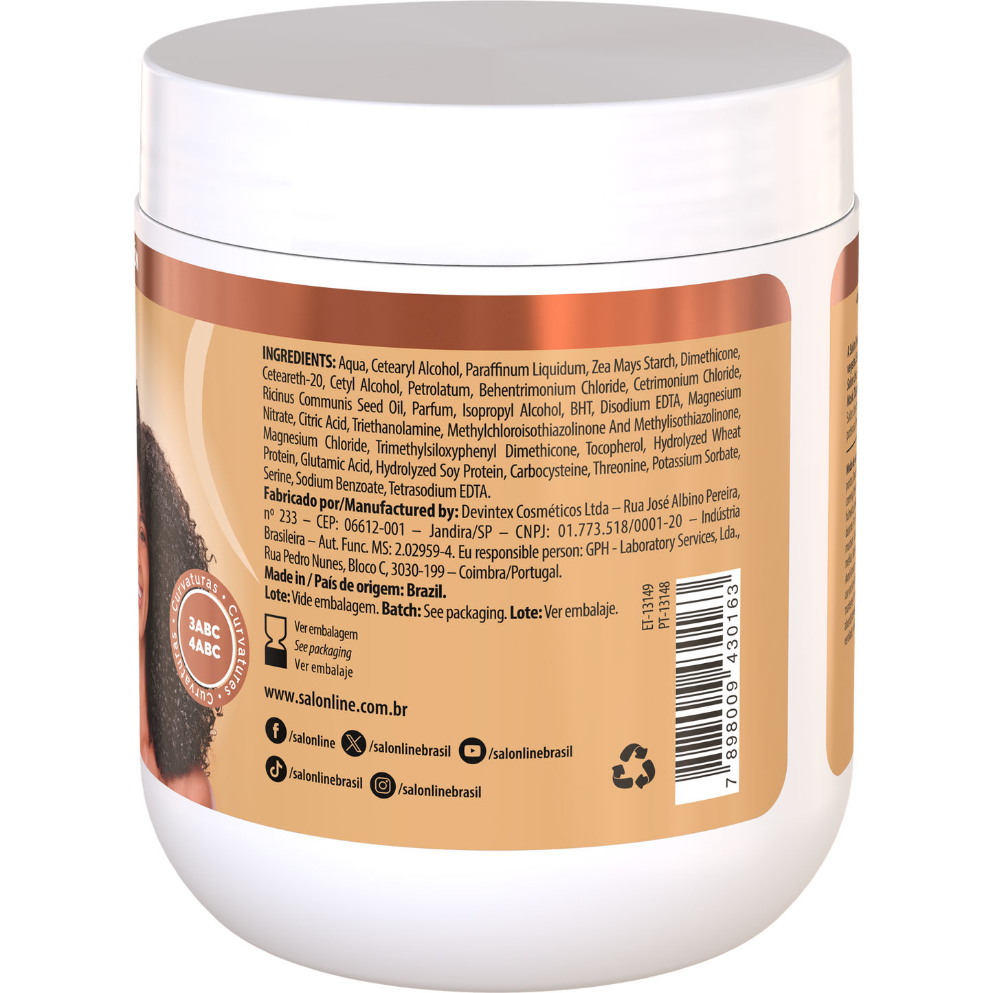 SalonLine SOS Castor Oil and Keratin Mask 500ml