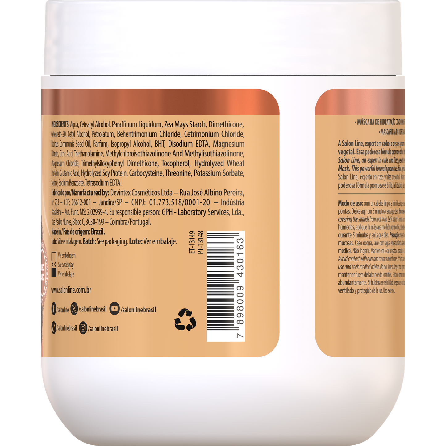 SalonLine SOS Castor Oil and Keratin Mask 500ml