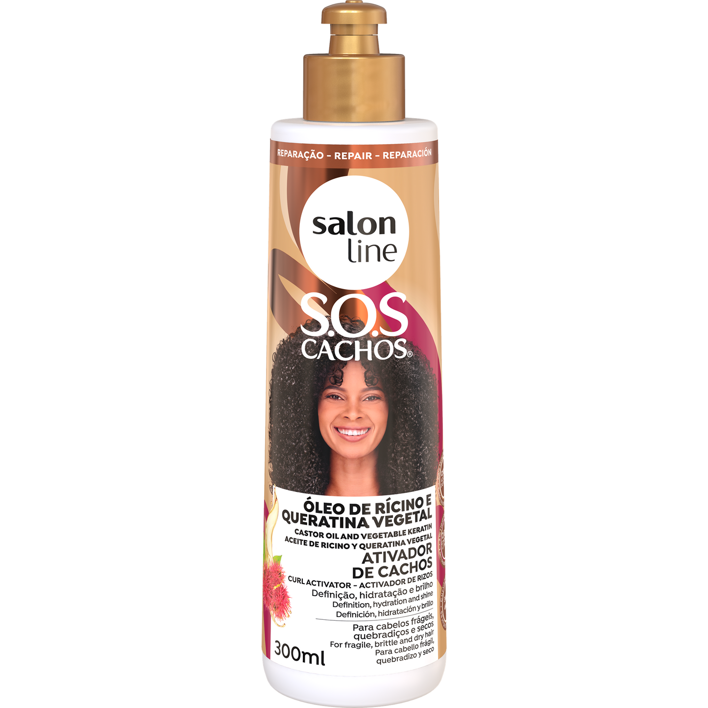 SalonLine SOS Curl Activator Castor Oil and Keratin 300ml