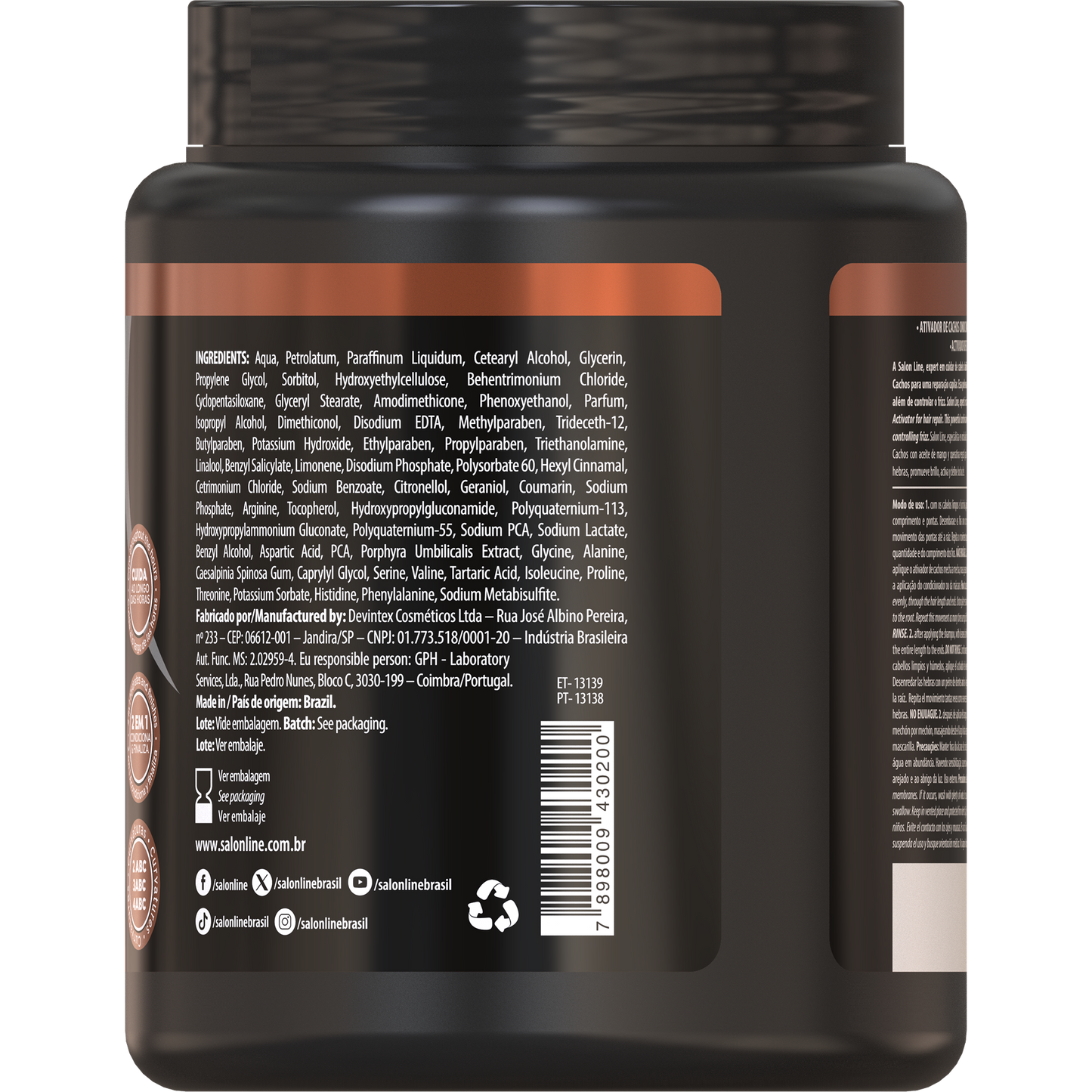 SalonLine SOS Curl Activator Arginine Repair 1kg