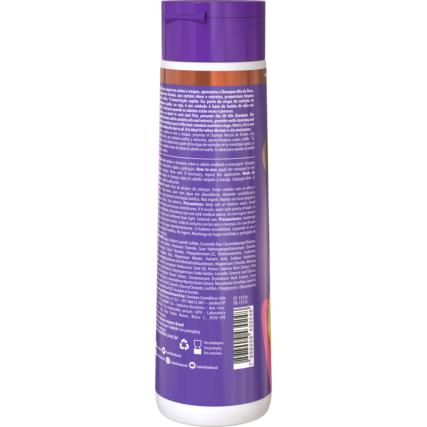 SalonLine SOS Mix Oils Nourishing Shampoo 300ml