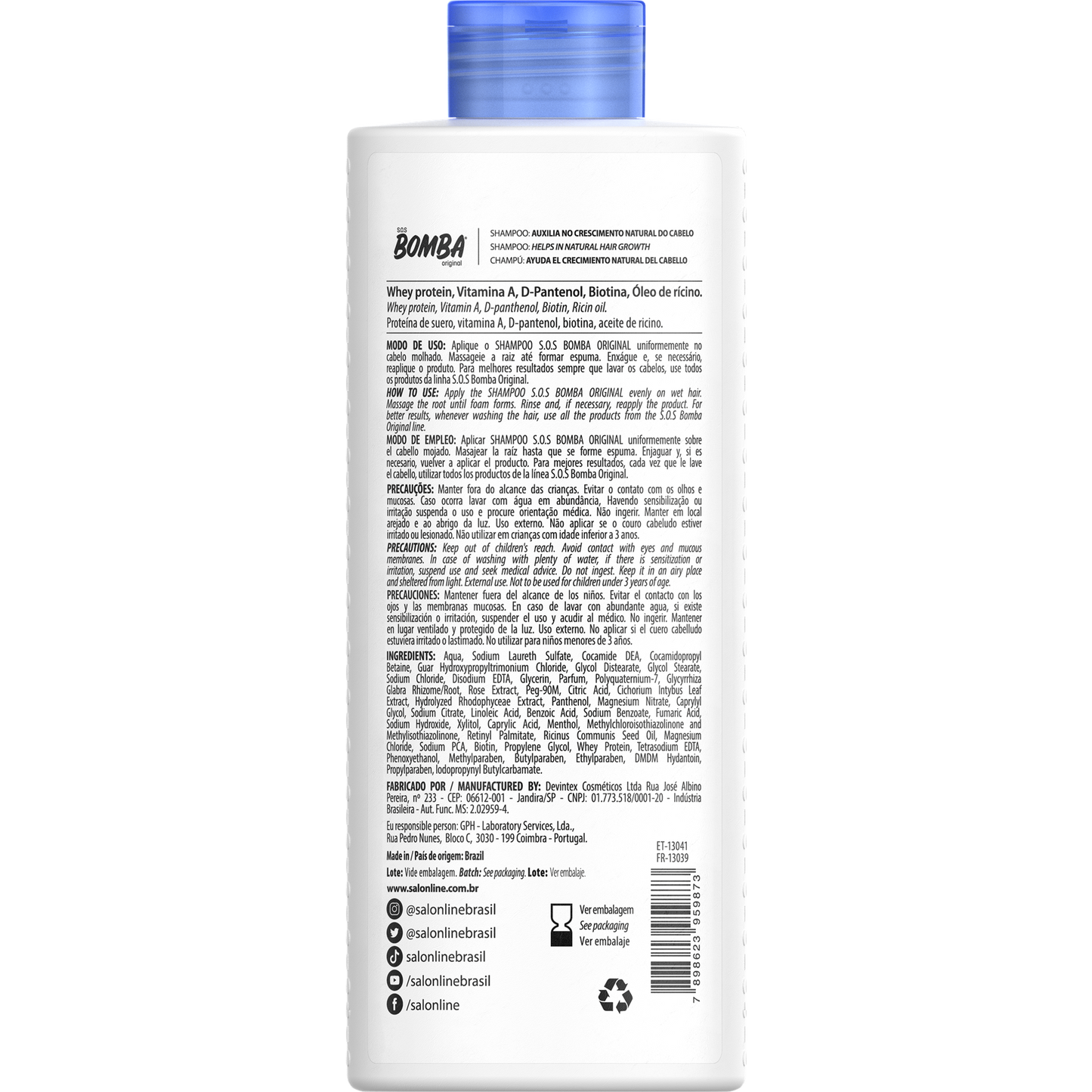 SalonLine Original Shampoo Pump 500ml