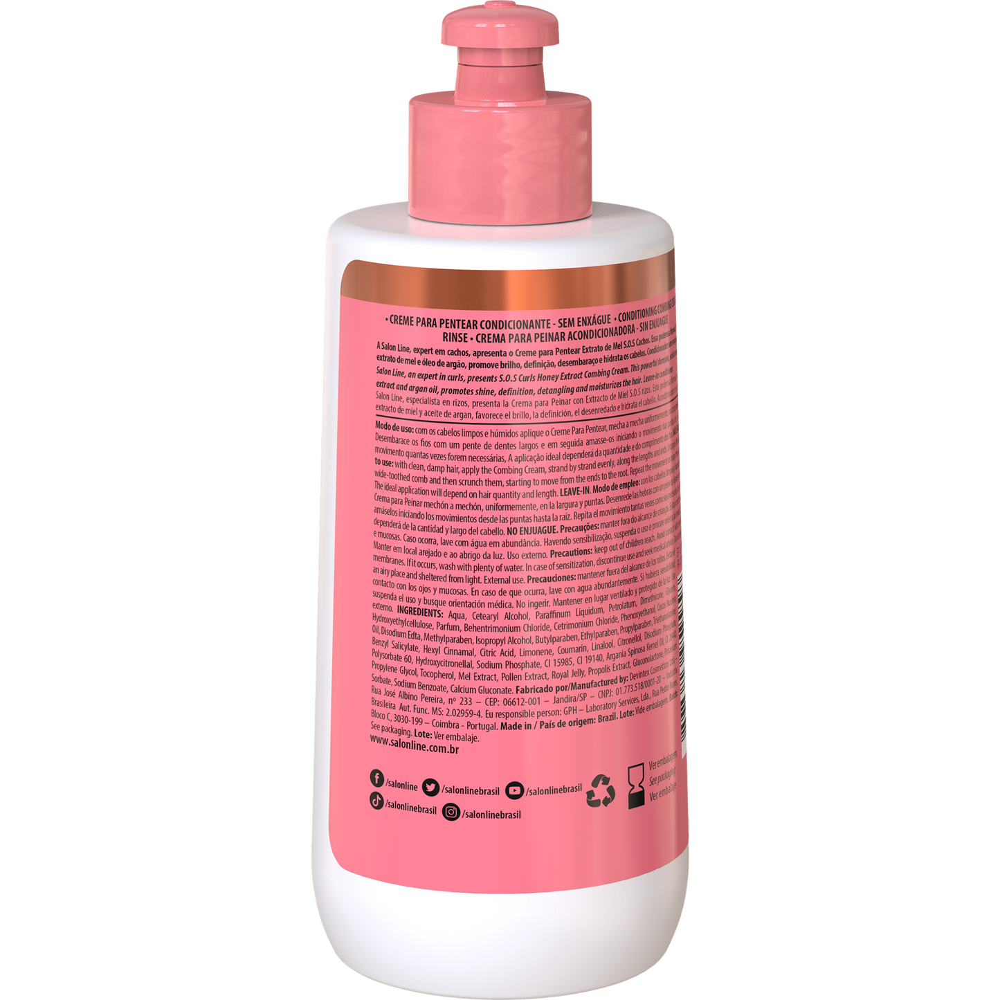 SalonLine SOS Honey Intense Curls Leave-in Cream 300ml