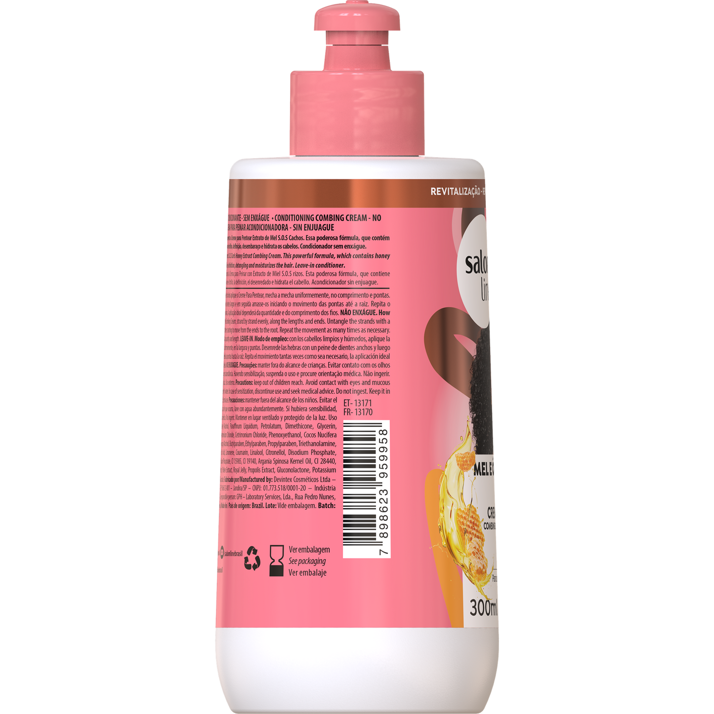 SalonLine SOS Honey Intense Curls Leave-in Cream 300ml