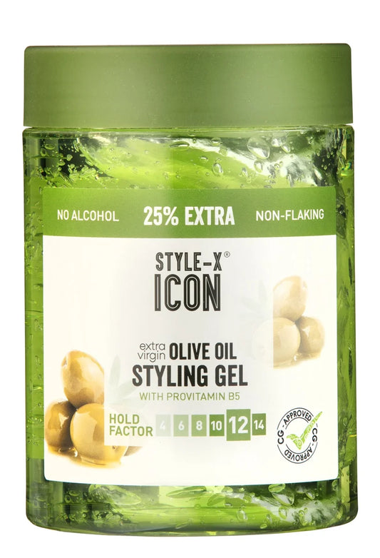 Style-X Icon Olive Oil Styling Gel 525ml (25% Bonus)