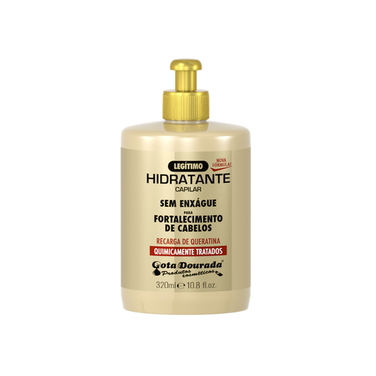 Creme de Pentear Quimicamente Tratados 320ml - Gota Dourada | Armazém da Cosmética