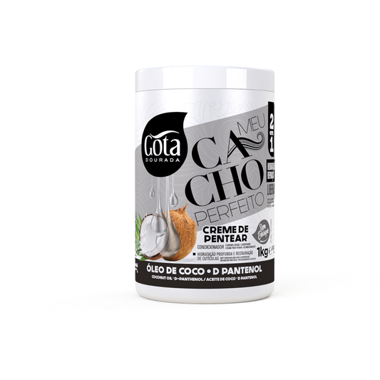 Creme de Pentear Óleo de Coco 1kg - Gota Dourada | Armazém da Cosmética