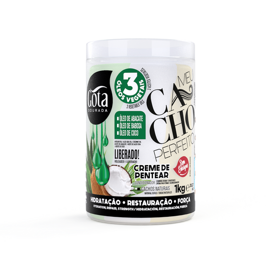 Creme de Pentear 3 óleos 1kg - Gota Dourada | Armazém da Cosmética