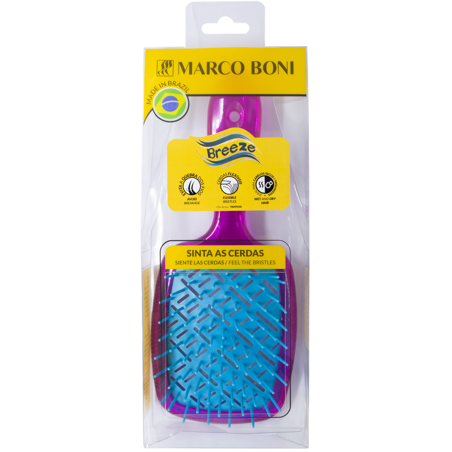 Marco Boni Escova Raquete Breeze (7202) - 3 Cores