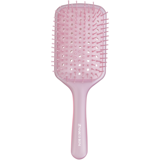 Marco Boni Escova Raquete Almofadada Ventilada Transp.  Perolizada (7925t) - 3 Cores