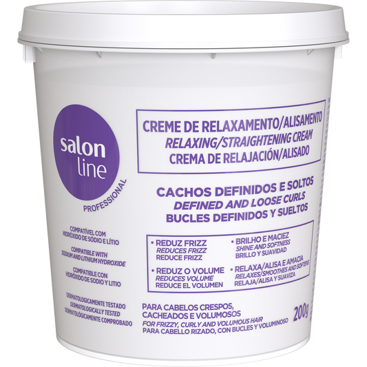 Salon Line Relaxing Cream for Loose and Def. Curls Coconut/Hazelnut 200g