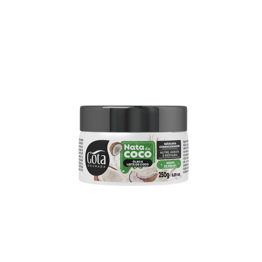 Máscara Nata de Coco 250g - Gota Dourada | Armazém da Cosmética