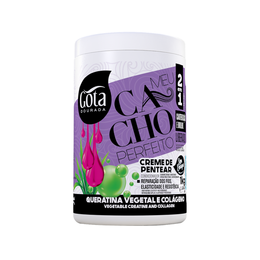 Creme de Pentear Queratina Vegetal 1kg - Gota Dourada | Armazém da Cosmética