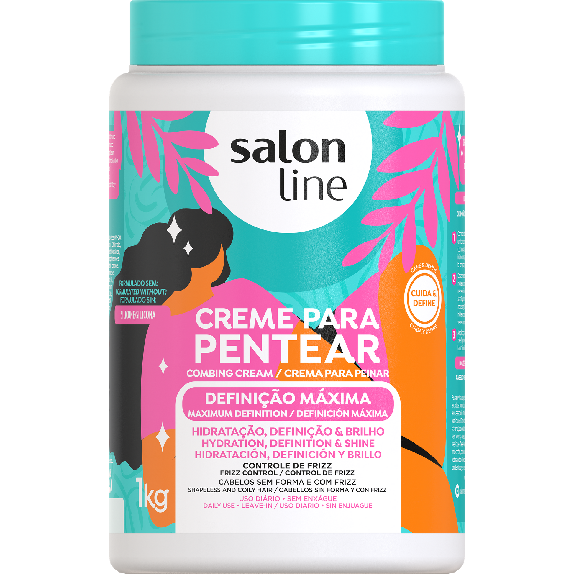 Salon Line Creme de Pentear Definição Máxima 1kg – Armazém da Cosmética