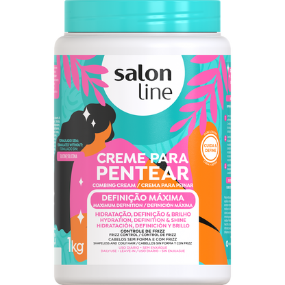 Salon Line Creme de Pentear Definição Máxima 1kg – Armazém da Cosmética