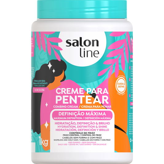 Salon Line Creme de Pentear Definição Máxima 1kg – Armazém da Cosmética