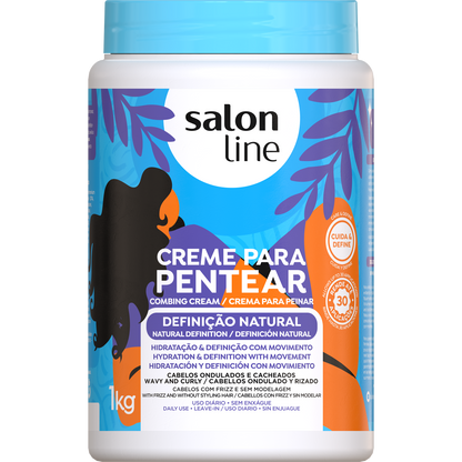 Salon Line Creme de Pentear Definição Natural 1kg – Armazém da Cosmética