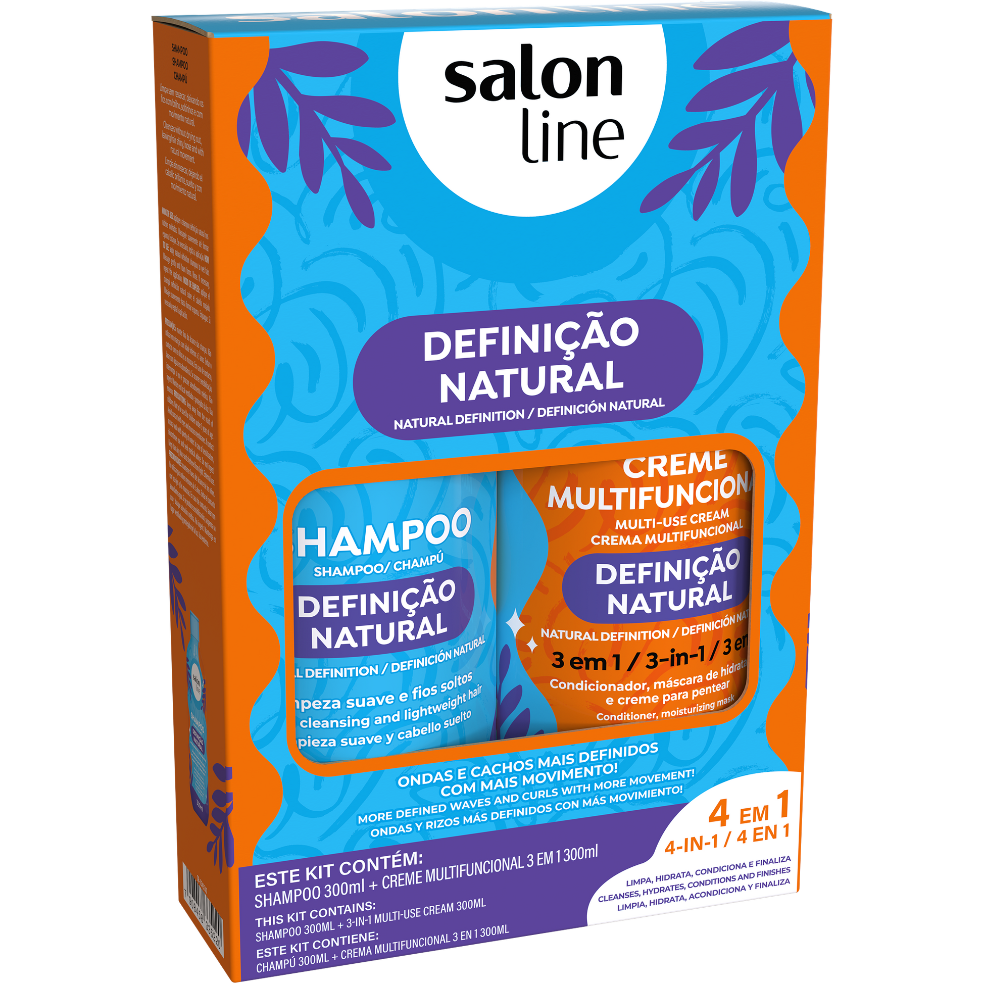 Salon Line Kit Sh+Cnd Definição Natural 600ml – Armazém da Cosmética