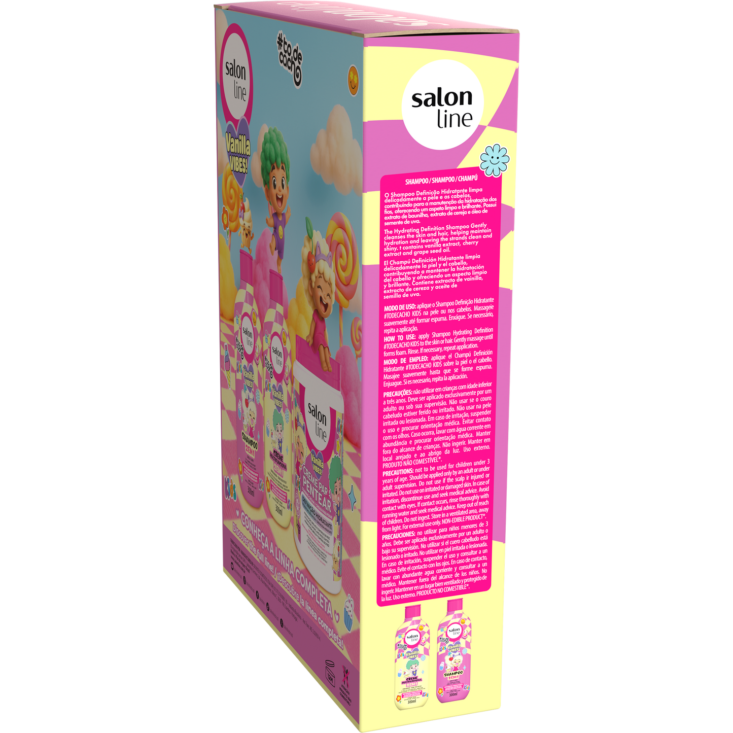 Salon Line Kit Sh+Cnd Vanilla Vibes 600ml